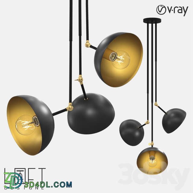 Pendant light - Suspended Light Loft Designe 4748 Model