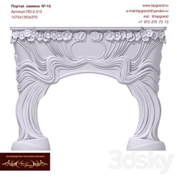 Fireplace - Gypsum Portal For LepGrand Fireplace No. 15 