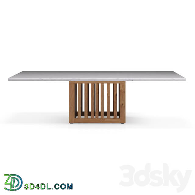Rectangular coffee table with Code marble top