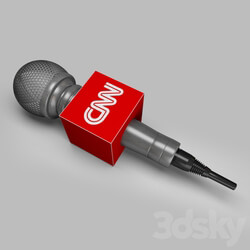 Audio tech - News reporter microphone 