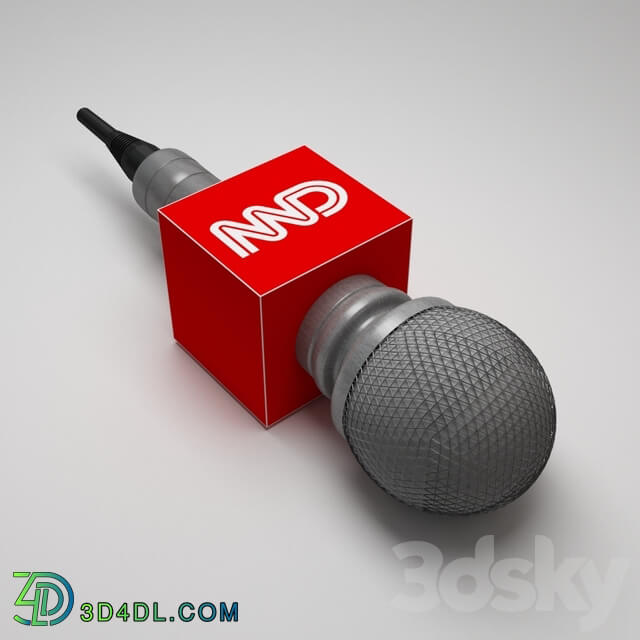 Audio tech - News reporter microphone
