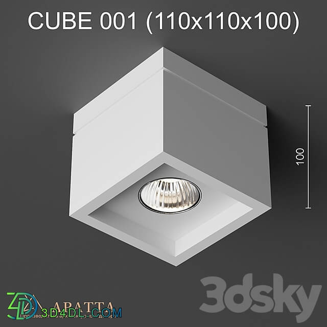 Ceiling lamp - Aratta CUBE 001 _110x110x100_