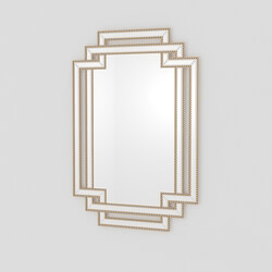 Mirror - Lazio wall mirror with gold frame 