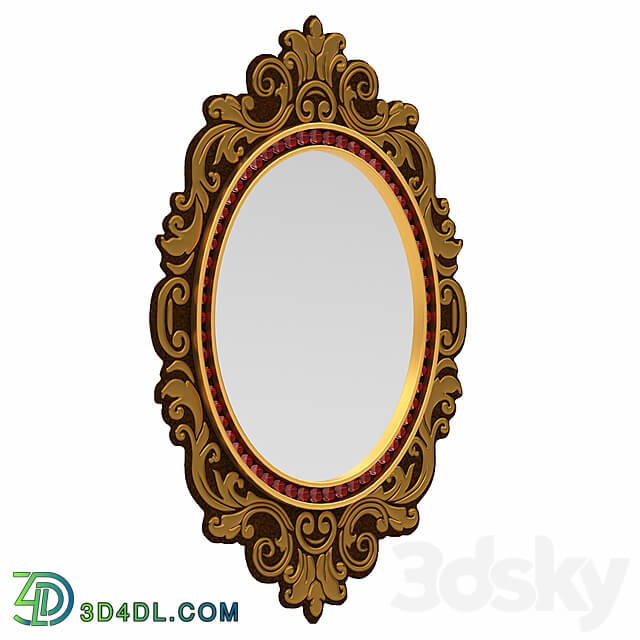 Mirror - Classic golden mirror