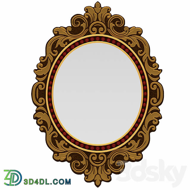 Mirror - Classic golden mirror