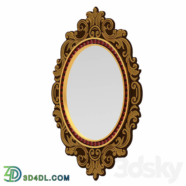 Mirror - Classic golden mirror