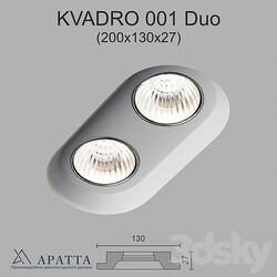 Spot light - Aratta KVADRO 001 Duo _200x130x27_ 