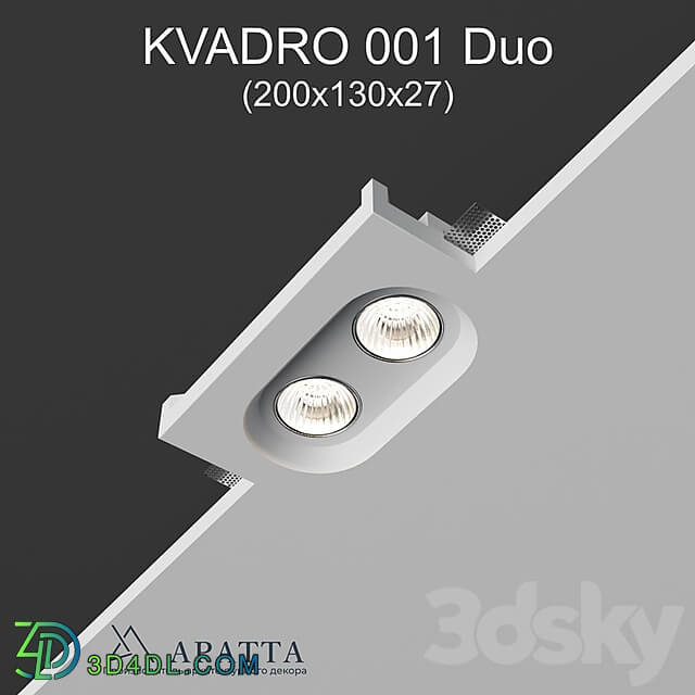 Spot light - Aratta KVADRO 001 Duo _200x130x27_