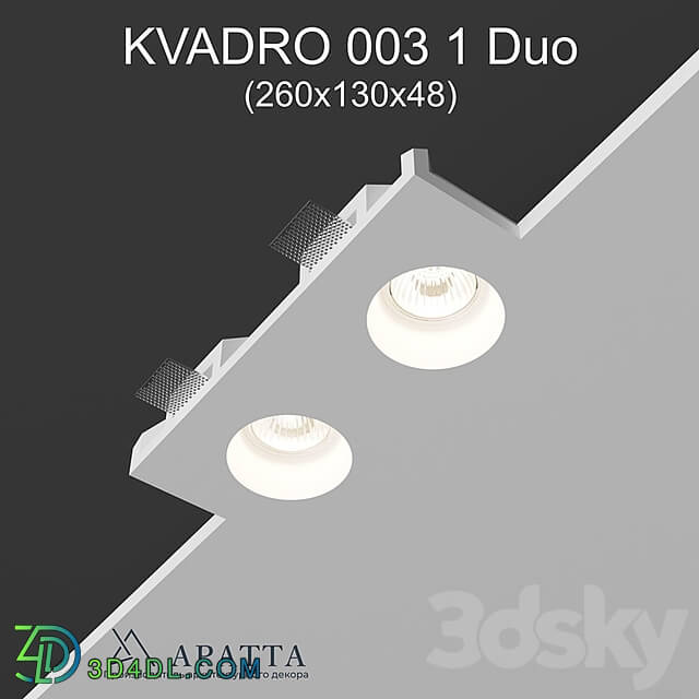 Spot light - Aratta KVADRO 003 1 Duo _260x130x48_
