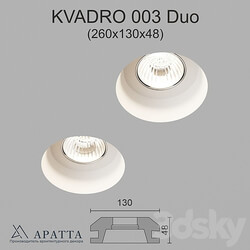 Spot light - Aratta KVADRO 003 Duo _260x130x48_ 