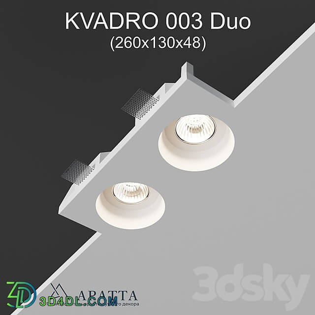 Spot light - Aratta KVADRO 003 Duo _260x130x48_