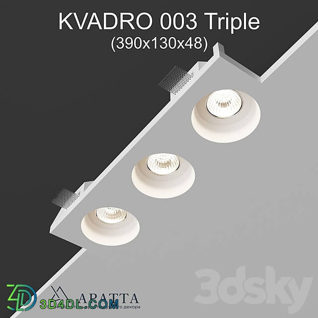 Spot light - Aratta KVADRO 003 Triple _390x130x48_