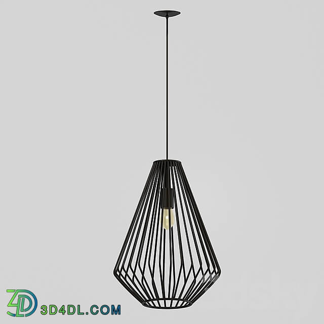 Pendant light Livex Lighting Black and Gold 1 Light Mini Pendant