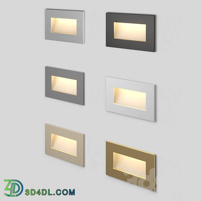Integrator Stairs Light IT 764 Rectangular LED recessed lighting fixture for stair steps