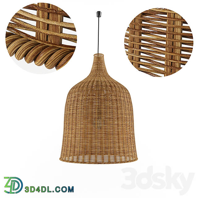 Pendant light - Lamp Rattan Bamboo