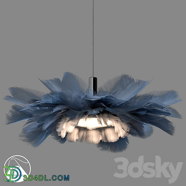 Pendant light LampsShop.com L1368 Chandelier Feathers