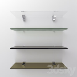 Bathroom accessories - Glass shelves with a set of fasteners 
