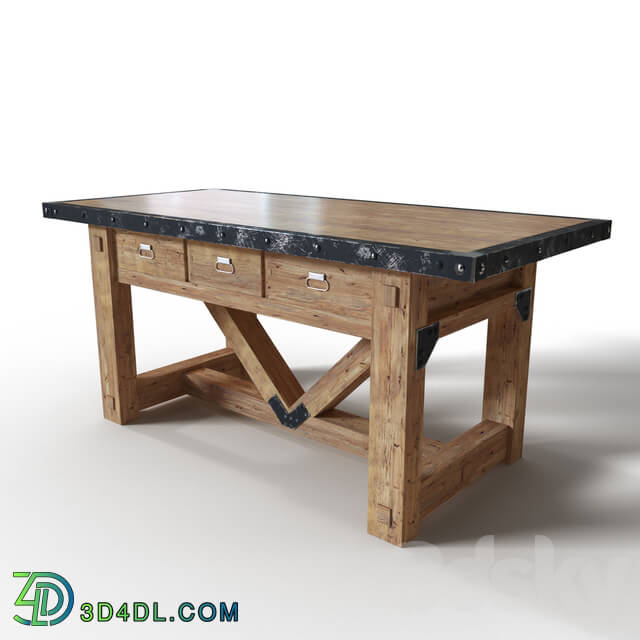 Table - wooden table Loft