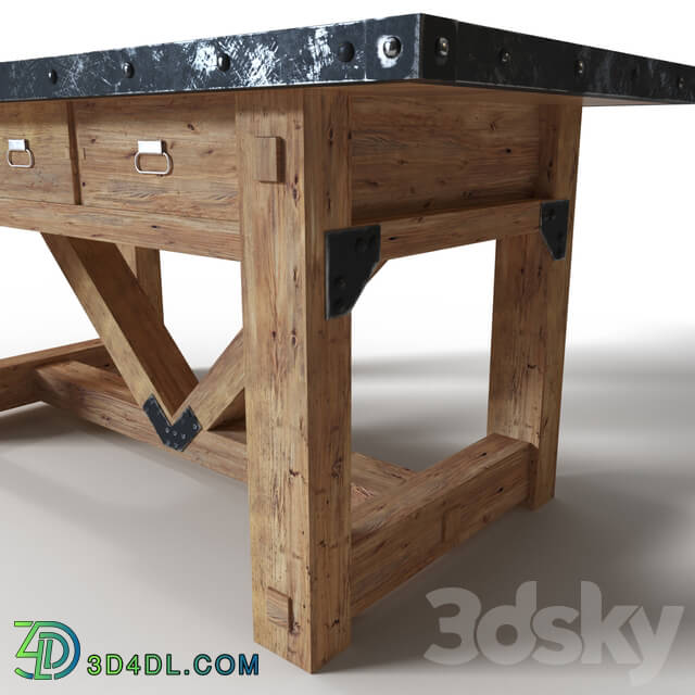 Table - wooden table Loft