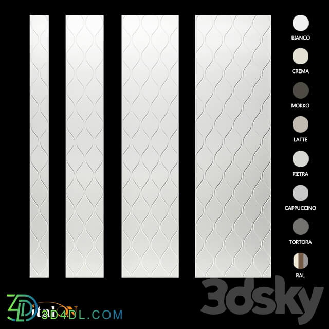 3D panel - Wall panels. _Wave_ decor _large_