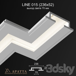 Spot light - Aratta LINE 015 _236x52_ light output 70 mm 