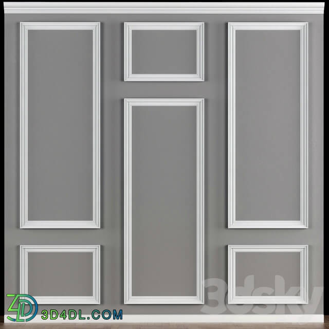 Decorative plaster - wall panel gypsum