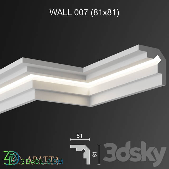 Decorative plaster - Aratta WALL 007 _81х81_