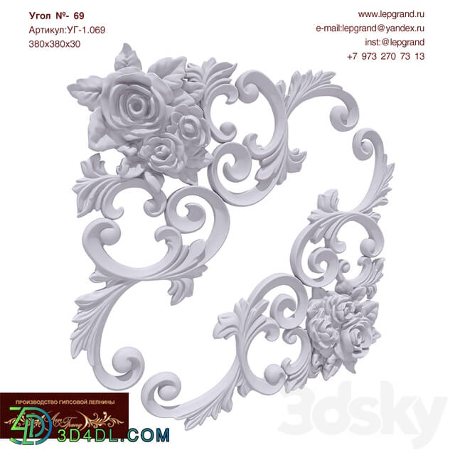 Decorative plaster - Angle