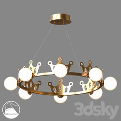 Pendant light - LampsShop.ru CL1337 Chandelier Golden Crown 