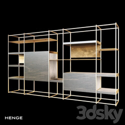 Rack - bookcase _cage-c_ by henge _om_ 