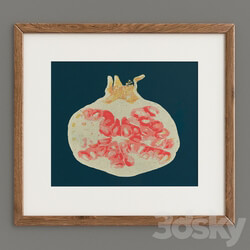 Frame - Pomegranate by Jen Kindell 