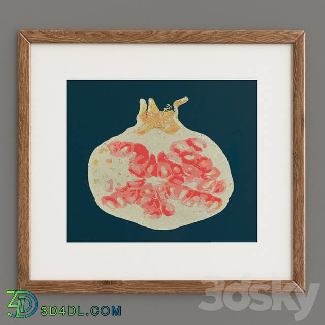 Frame - Pomegranate by Jen Kindell