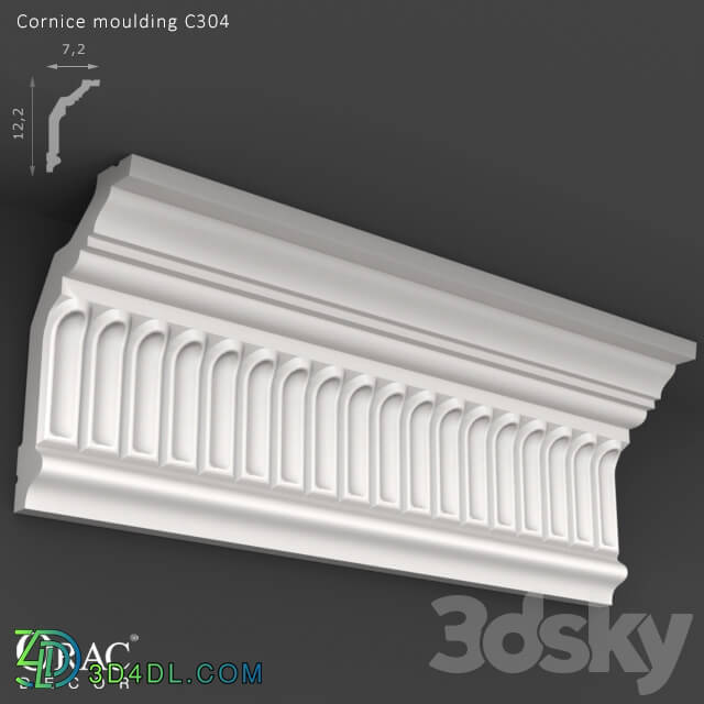 Decorative plaster - OM Cornice Orac Decor C304