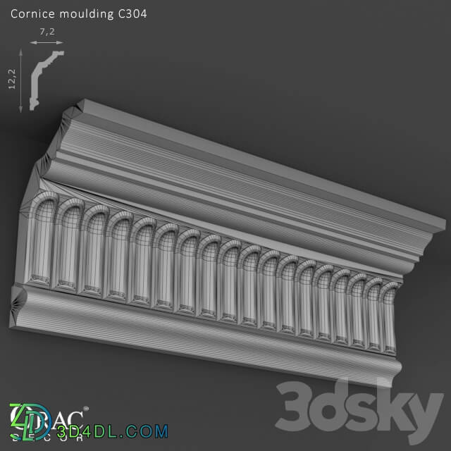 Decorative plaster - OM Cornice Orac Decor C304