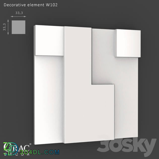 Decorative plaster - OM Decorative element Orac Decor W102