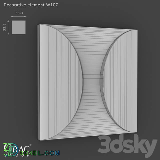 Decorative plaster - OM Decorative element Orac Decor W107