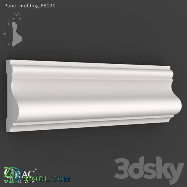 Decorative plaster - OM Panel molding Orac Decor P8020