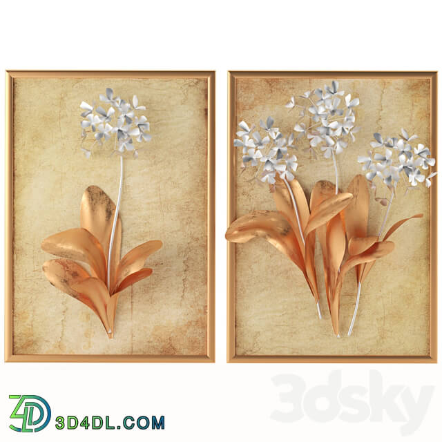 golden flower frame