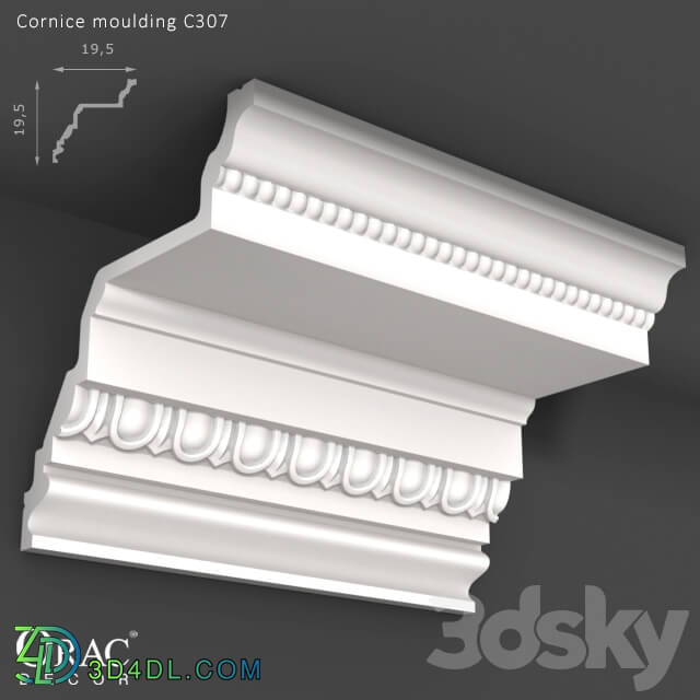 Decorative plaster - OM Cornice Orac Decor C307