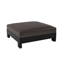 Design Connected Alison Black ottoman 