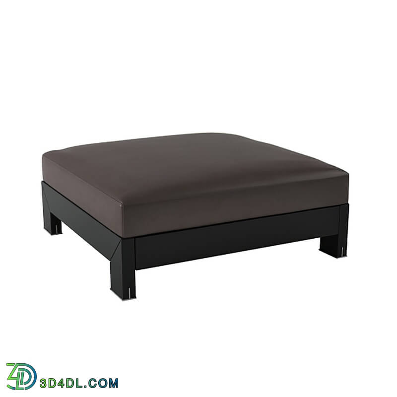 Design Connected Alison Black ottoman