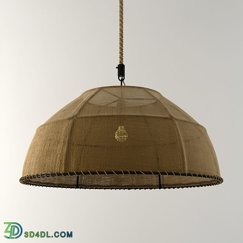 Design Connected Burlap Dome pendant lamp