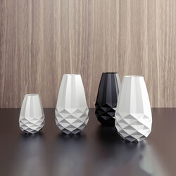 Design Connected Facet Vases 