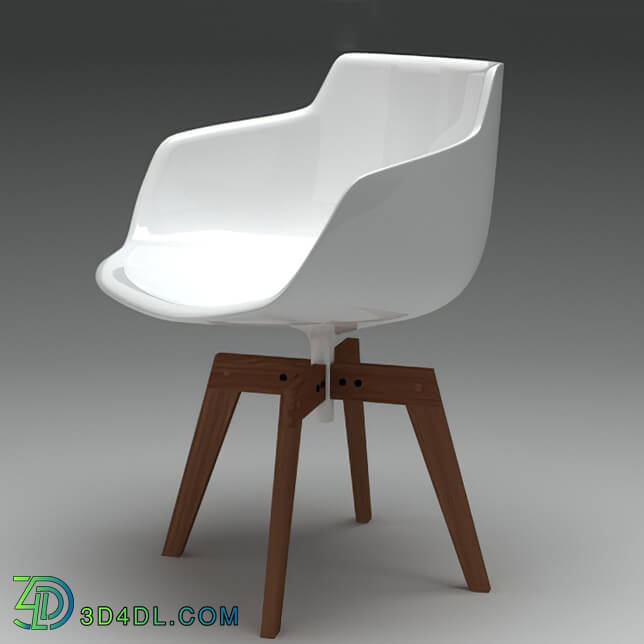 Design Connected Flow armchair oak base