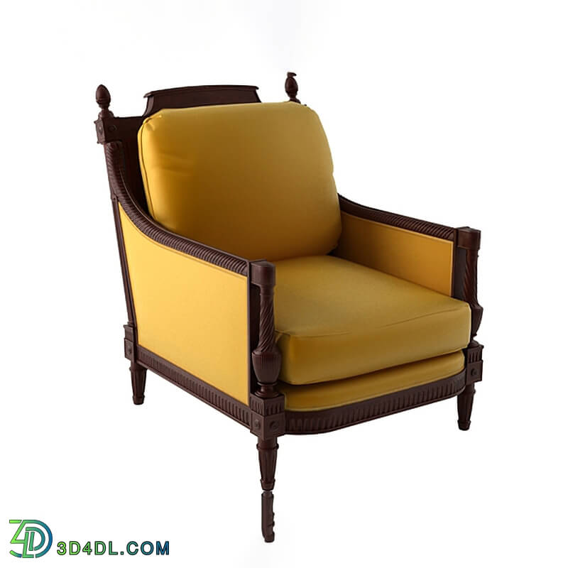 Design Connected Mahogany Armchair