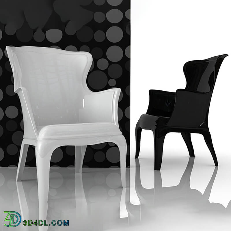 Design Connected Polycarbonate armchair