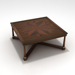 Design Connected Square Marquetry Table 8552 