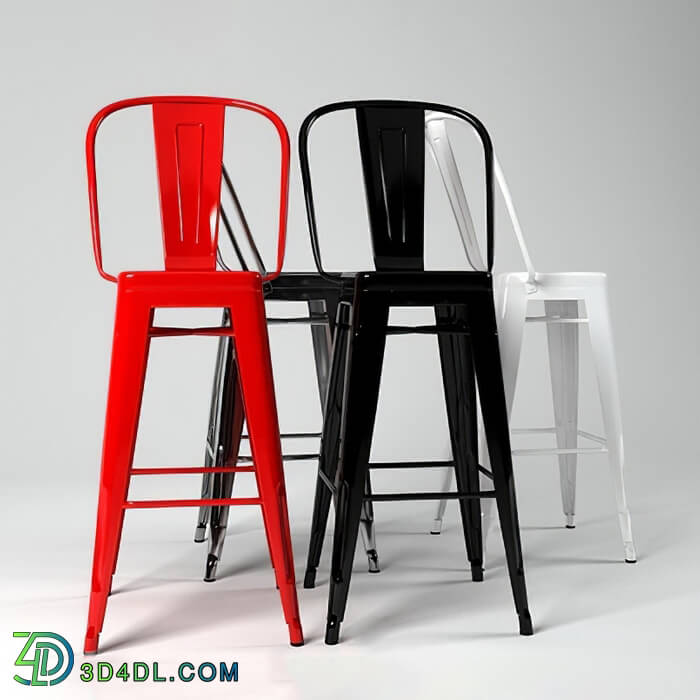 Design Connected Stool with backrest