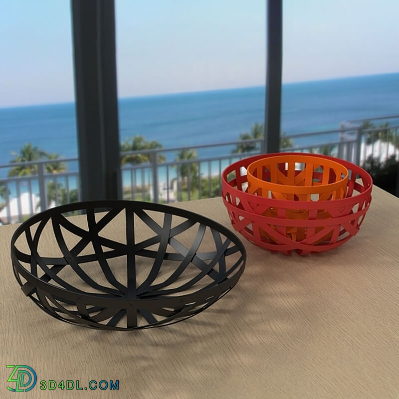 Design Connected Strip leather baskets