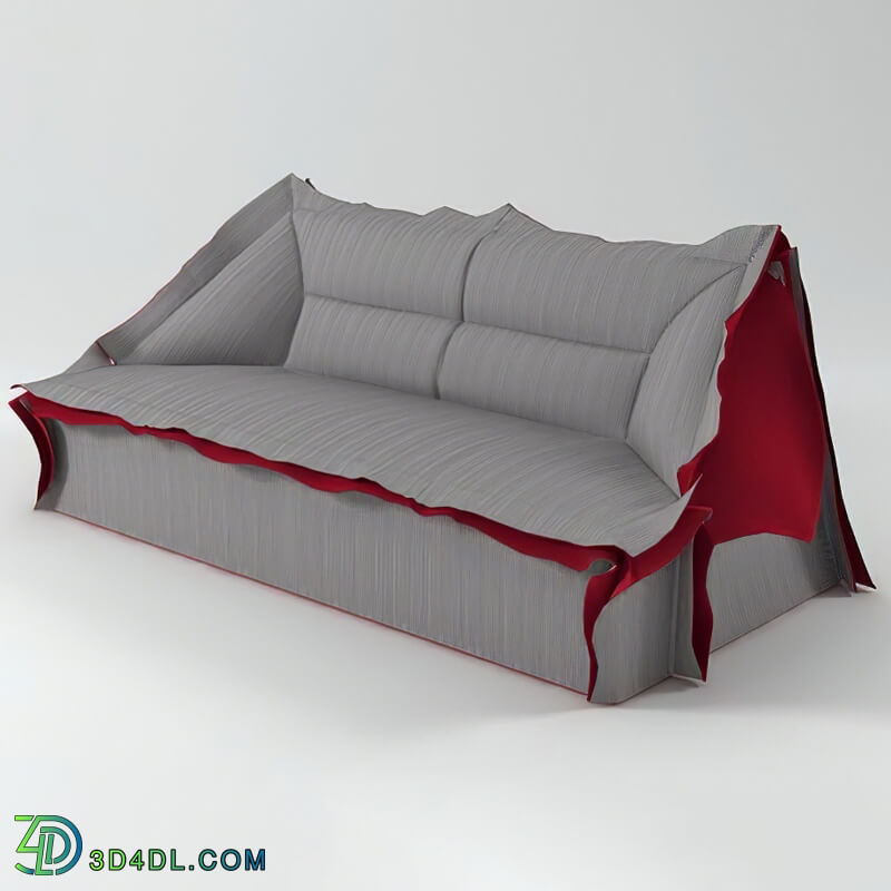 Design Connected Volant 3 Seat Sofa Longuette 286